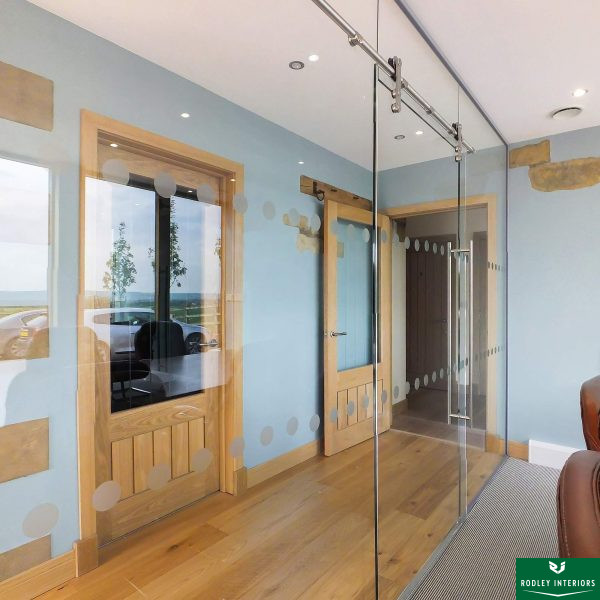 Full height glass