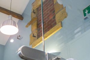 14, Lock and latch set for frameless glass partitioning