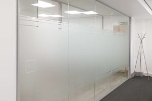 Contemporary glass office partitioning
