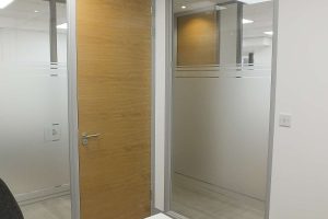 Glazed corner office within Bradford