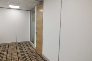 New office wall with Grey partition framework