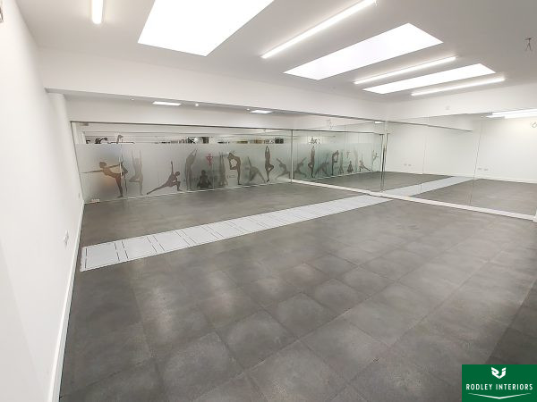 Full Height Frameless Glass install at a Leeds Health Centre